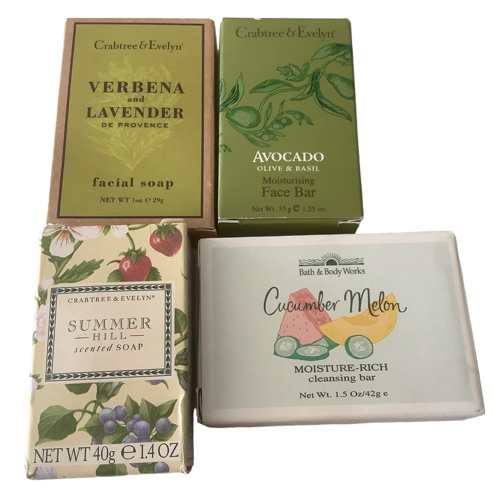 Crabtree & Evelyn skin and body assorted soap bars set of 4